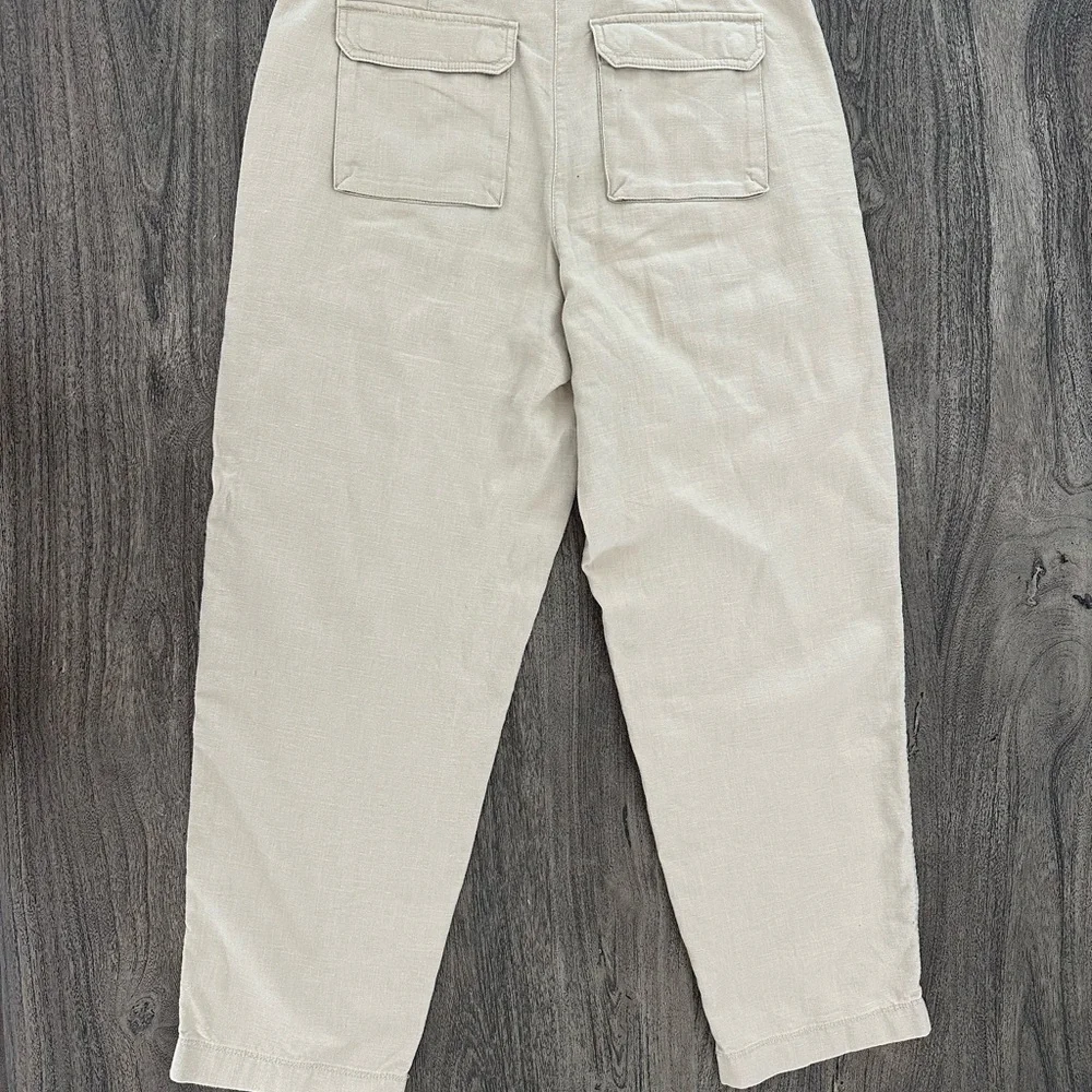 Cream women’s cargo pants